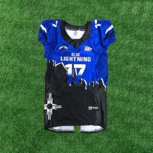 Blue Lightining Football Uniform